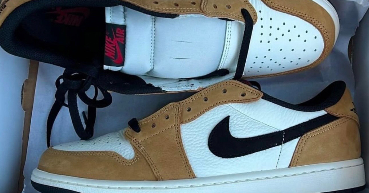 Der Air Jordan 1 Low OG glänzt im "Rookie of the Year" Colorway