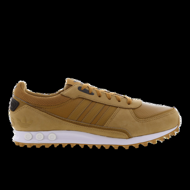 Adidas la trainer white hotsell and gold