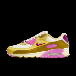 Nike Air Max 90 Light Pink Purple Gold White Custom Painted 