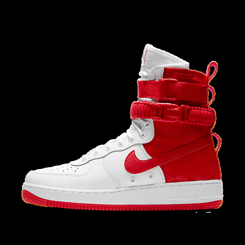 Red and white sf air discount force 1