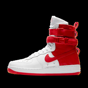 Nike SF Air Force 1 High White University Red | AR1955-100