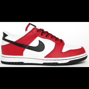 Nike Dunk Low White Black Red (GS) Kids' - 304874-105 - US