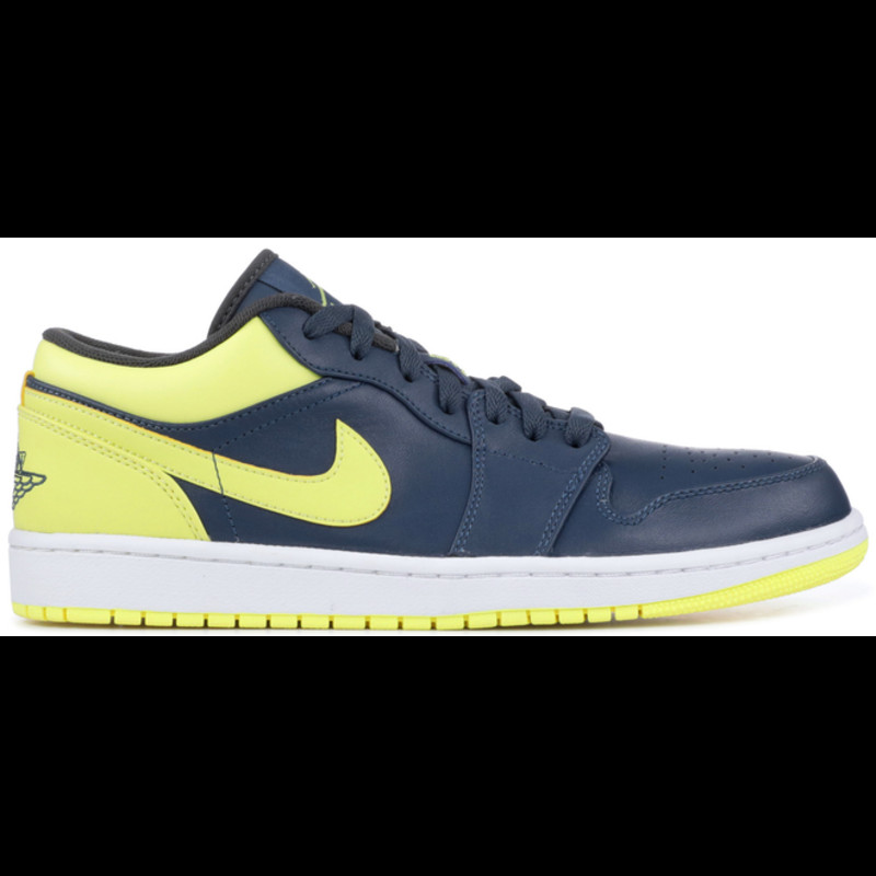 Jordan 1 Low Squadon Blue Electric Yellow | 553558-417