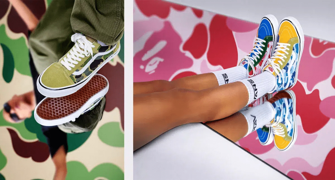 BAPE x Vans Sk8-Hi 38 DX Authentic 44 DX Release Date - SBD