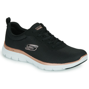 Skechers 55299-NVY FLEX APPEAL 4.0 - BRILLIANT VIEW  women's Shoes (Trainers) in Black | 149303-BKRG