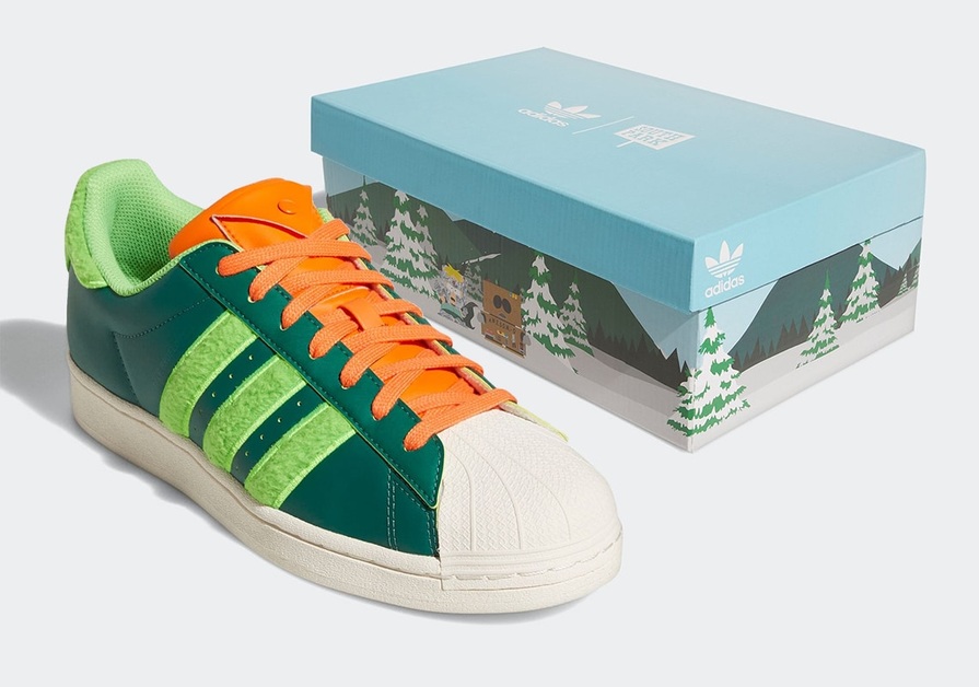 So spiegelt der South Park x adidas Superstar das Outfit von Kyle Broflovski wider