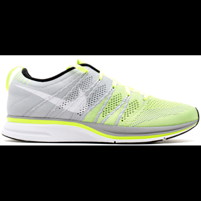 Nike Flyknit Trainer Volt White | 532984-714