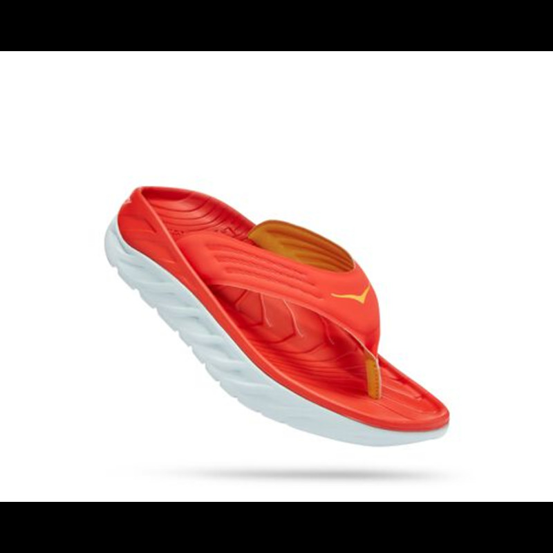 HOKA  Ora Recovery Flip 2 Sandal in Fiesta/Amber Yellow, Size 8.5 | 1099675-FAYW