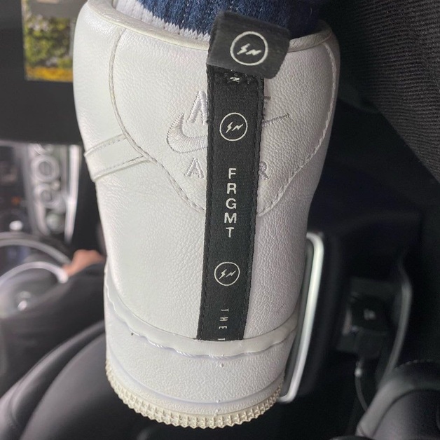 A fragment design x Nike Air Force 1 High was Sighted
