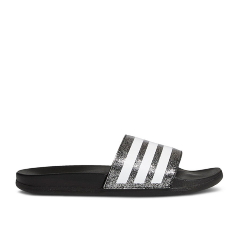 adidas Adilette Comfort Slide J 'Black Glitter' | FY8836