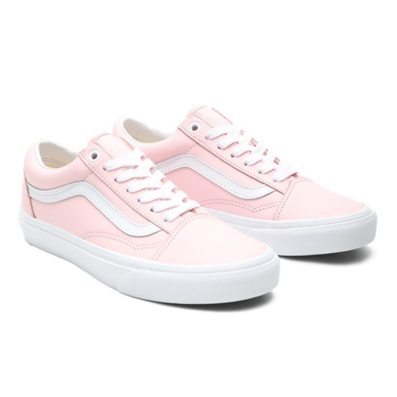 Vans pink leather old skool sale