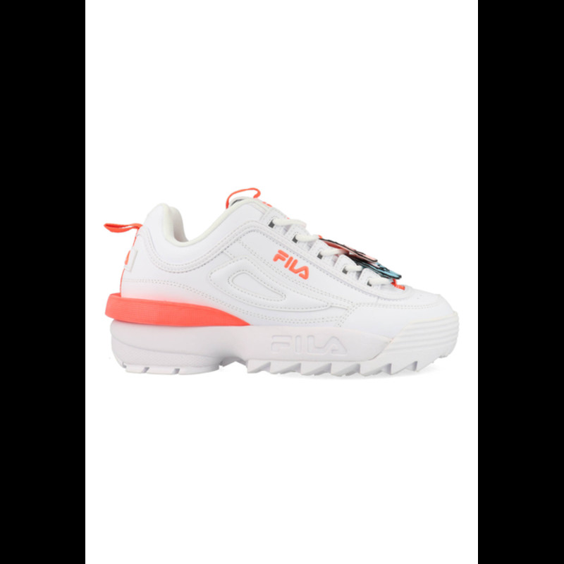 White and best sale orange fila disruptor