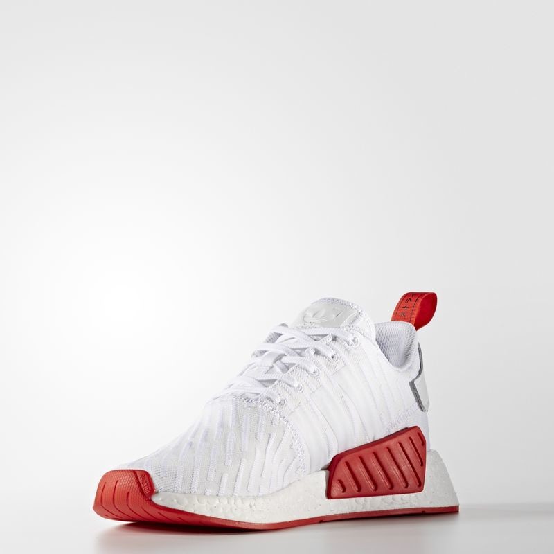nmd white and red