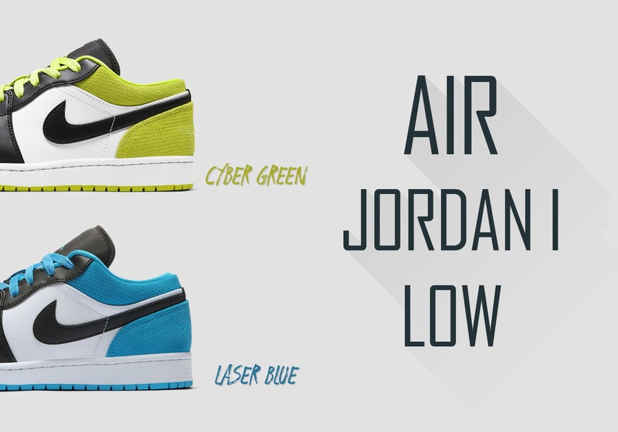 Hier kannst du den Air Jordan 1 Low „Cyber Green“ und „Laser Blue“ kaufen