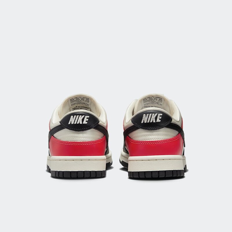 Nike Dunk Low "Black Toe/Bright Crimson" | HQ3423-635