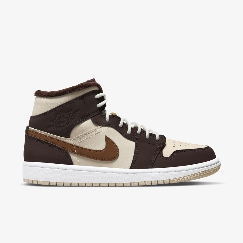 Air Jordan 1 Mid Brown Fleece | DO6699-200