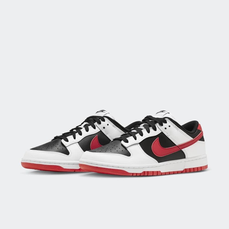 Tênis nike dunk low reverse panda preto e branco