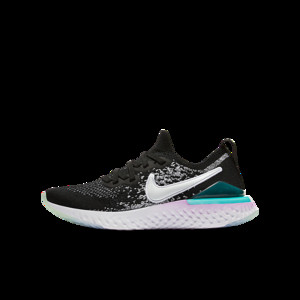 Kids Nike Epic React Flyknit 2 GS Black | AQ3244-014