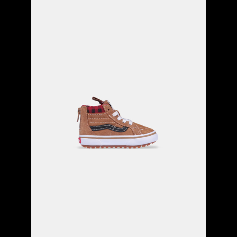 Vans Sk8-Hi Zip MTE-1 Plaid Brown Black TD | VN0A5HZ3Y491
