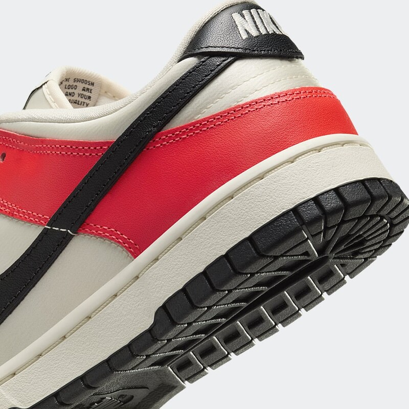 Nike Dunk Low "Black Toe/Bright Crimson" | HQ3423-635