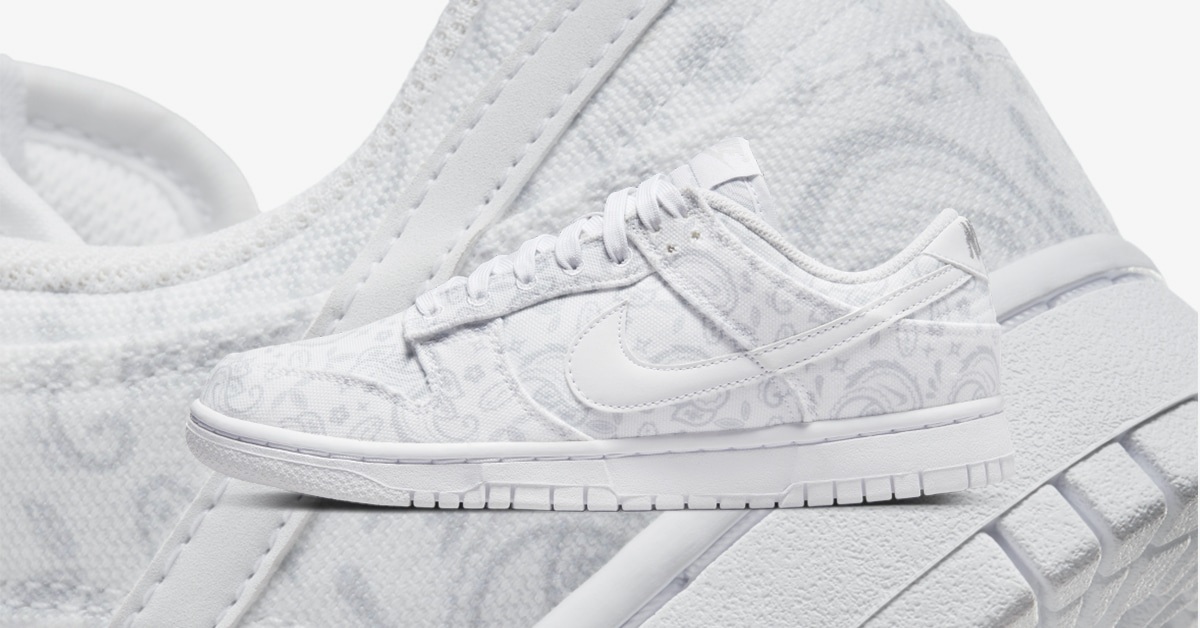 Nike fügt seinem Dunk-Arsenal eine „White Paisley“-Option hinzu