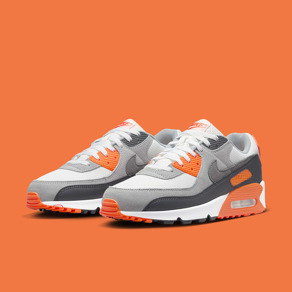 Safety Orange White Orange 90 Air Max Men's Shoes Nike Air Max 90