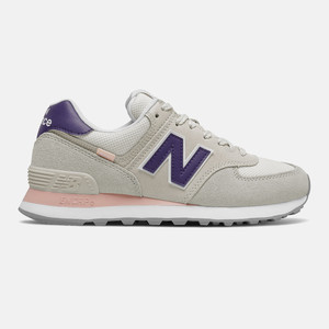 New Balance 574 - Timberwolf with Virtual Violet | WL574SM2