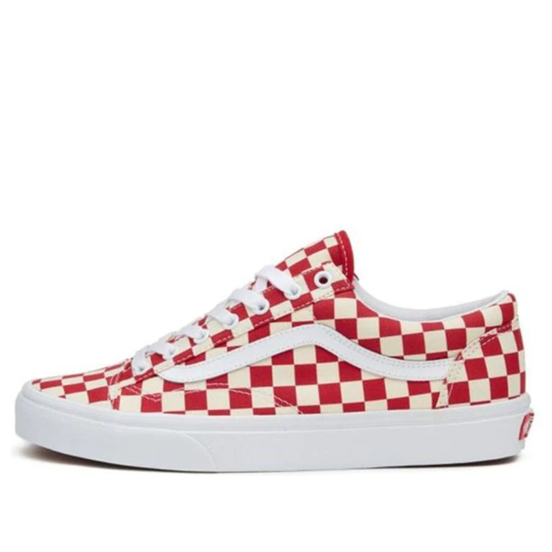 Checkerboard red hot sale and white