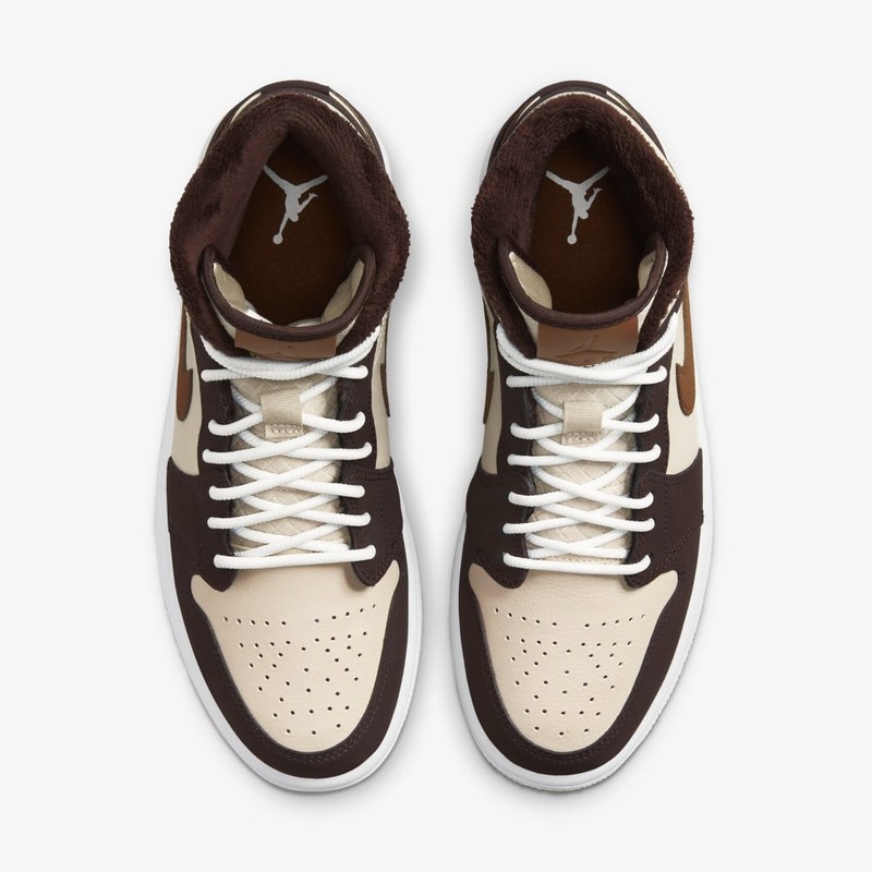 Air Jordan 1 Mid Brown Fleece | DO6699-200