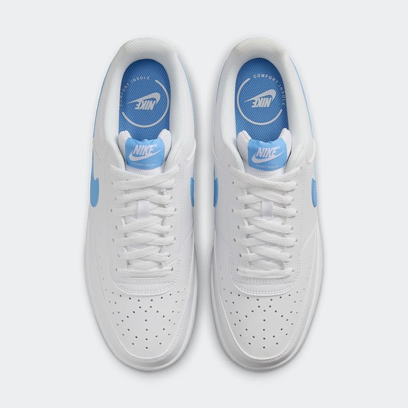 Nike Court Vision Low "White/University Blue" | HJ9105-100