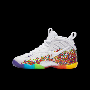 Air foamposite one white fruity outlet pebbles