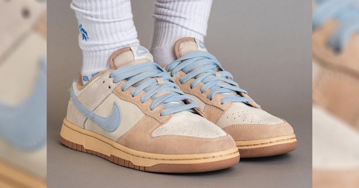 First Images of the Nike Dunk Low "Sanddrift/Armory Blue"