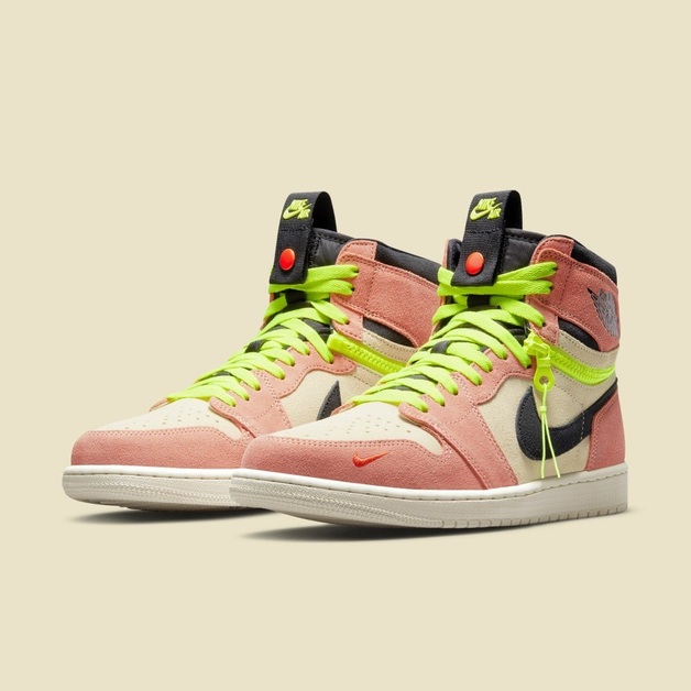 Air Jordan 1 Switch Now in Pink and Neon Yellow