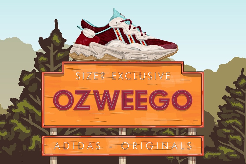 size? exclusive mit adidas Originals Ozweego