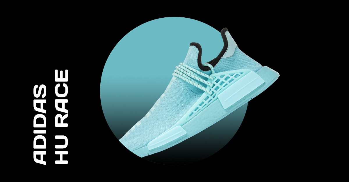 Pharrell adidas NMD Hu Aqua Blue GY0094 Release Date - SBD