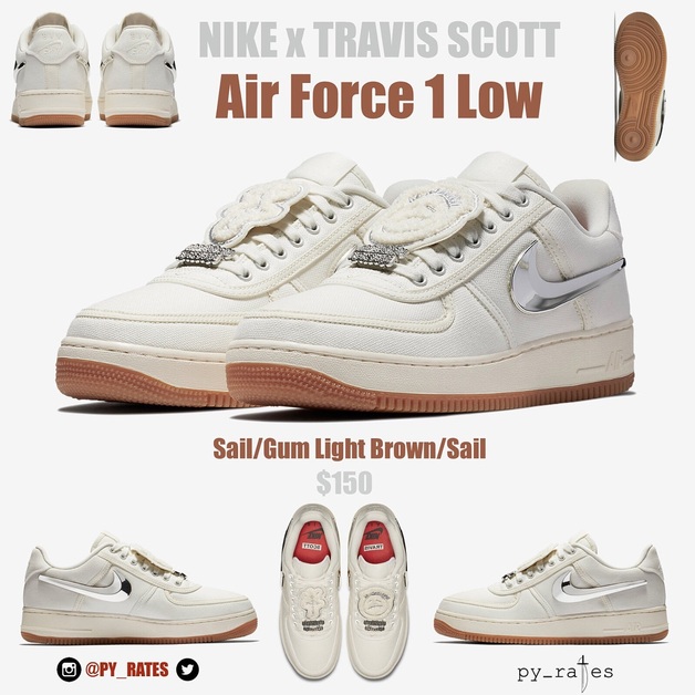 Der neue Travis Scott x Nike Air Force 1 Low kommt!
