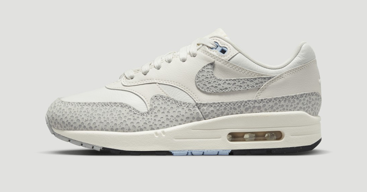 Clean Nike Air Max 1 with Safari Overlays