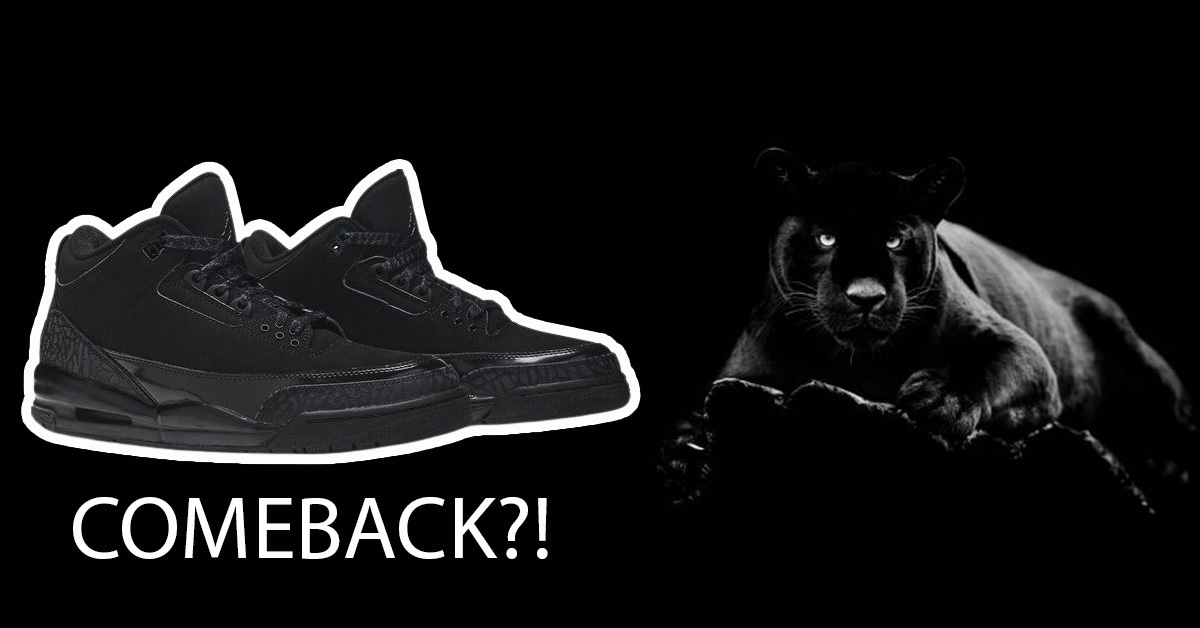 Air Jordan 3 "Black Cat" - Expected Comeback in Spring 2025