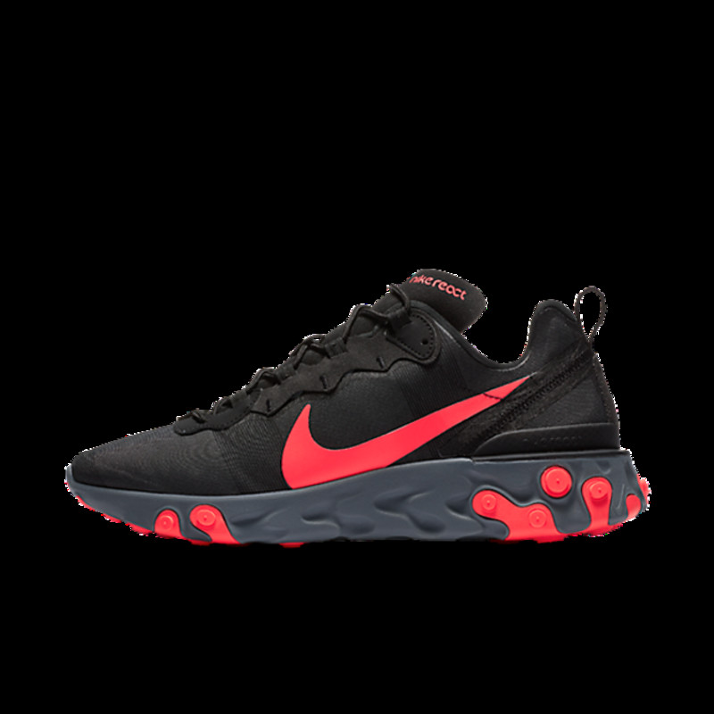 Nike react element 55 black store and red