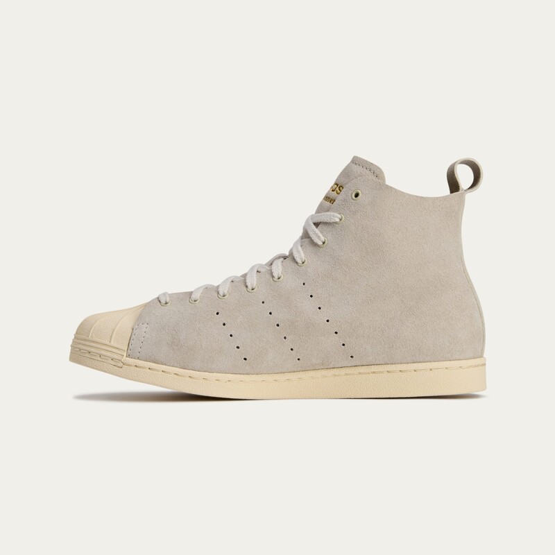 Wales Bonner x adidas Originals Superstar Hi "Mist Stone" | JQ7633