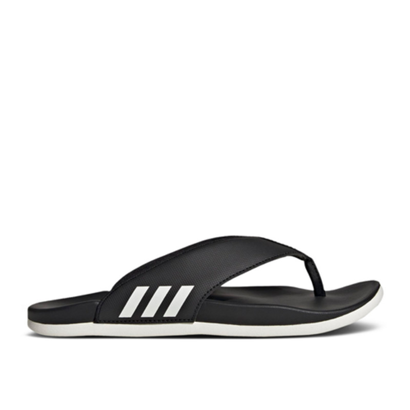 adidas Wmns Adilette Comfort Flip Flop 'Black White' | HQ4458