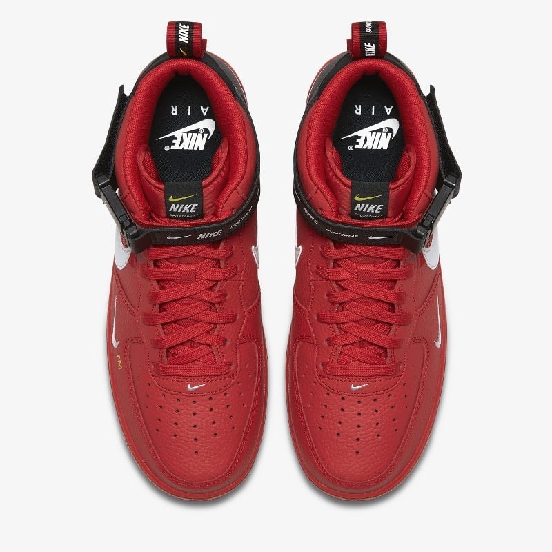 Nike Air Force 1 Mid Utility Red | 804609-605 | Grailify