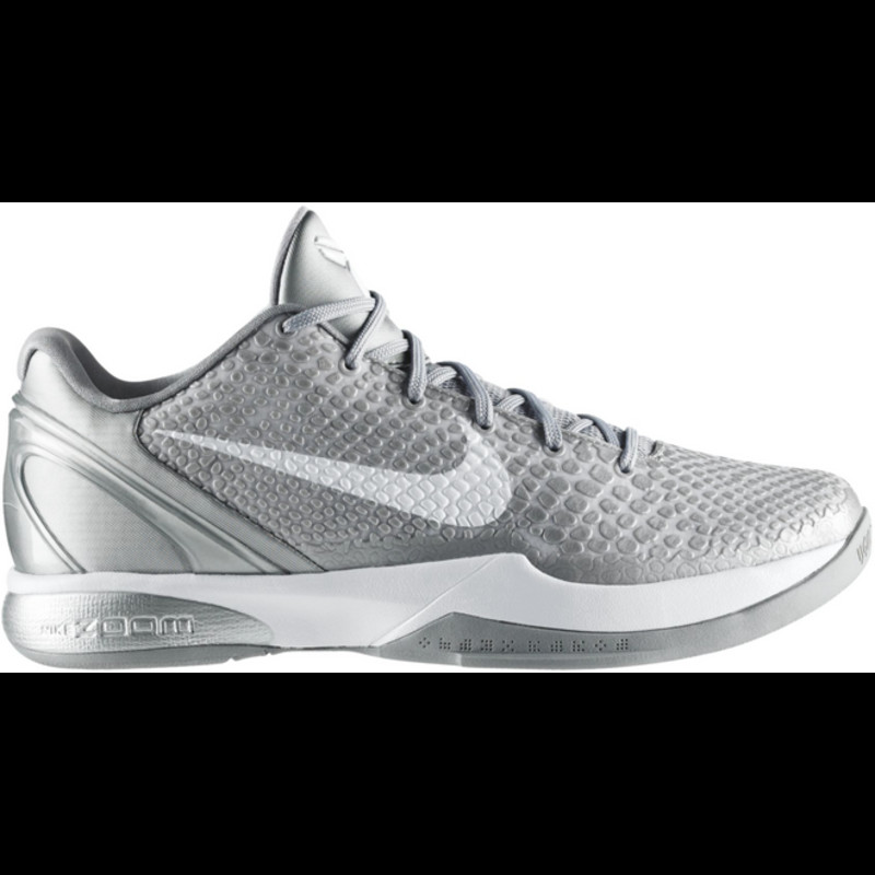 Nike Kobe 6 Metallic Silver Metallic Silver White | 429659-012