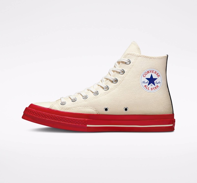 Comme Des Garcons PLAY x Converse Chuck 70 High Pristine | A01794C