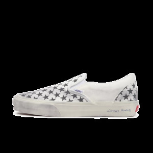 Reflective LV Checkered Slip-On Vans