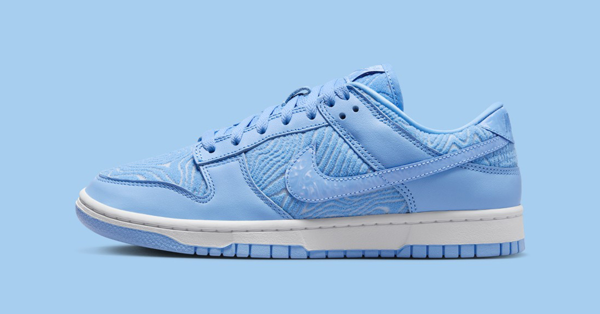 Nike präsentiert den leichten Nike Dunk Low „Topography University Blue“ für den sommerlichen Style