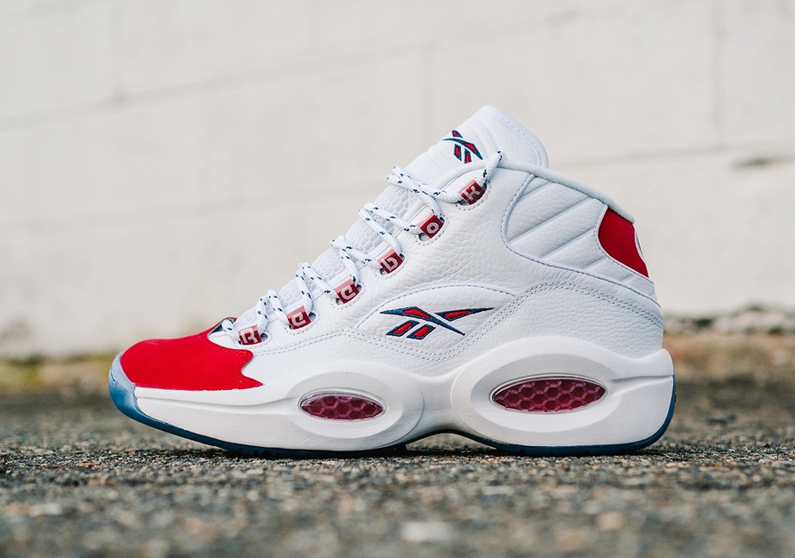 Reebok question 2025 red suede