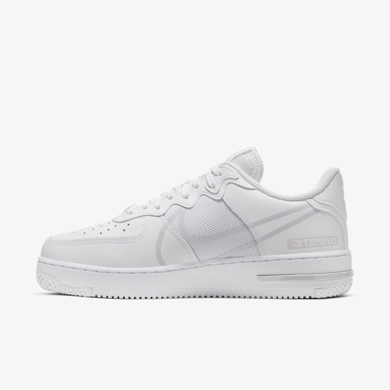 Nike Air Force 1 React D/MS/X Triple White | CT1020-101