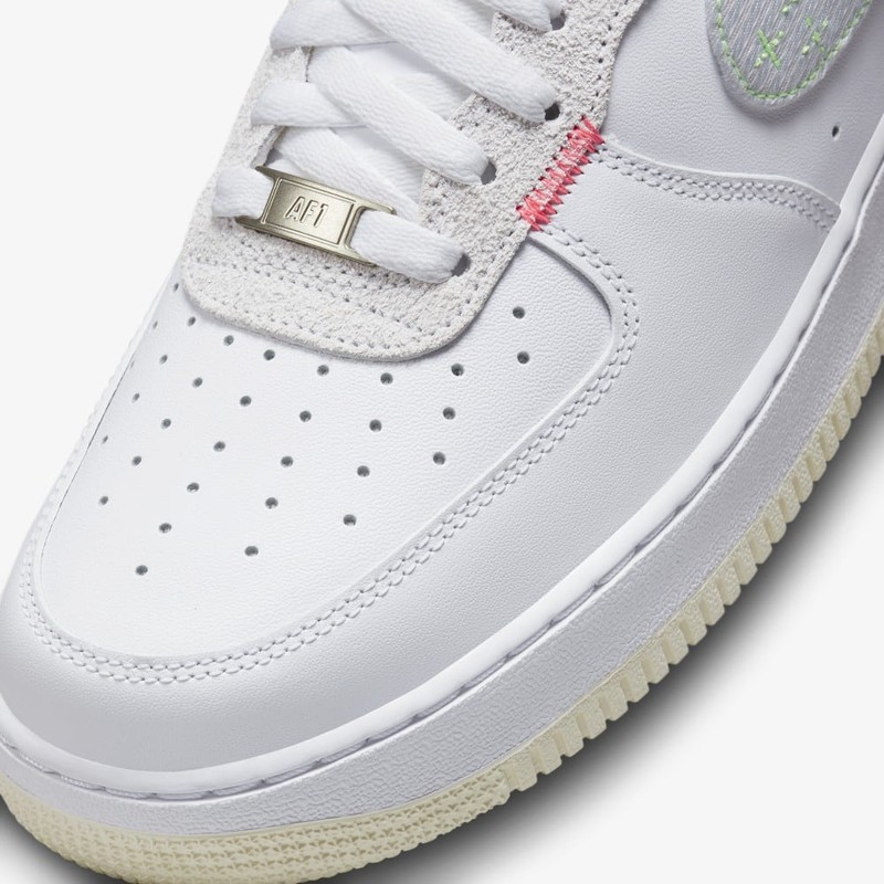 Nike Air Force 1 Neon Stitching White | FB1853-111