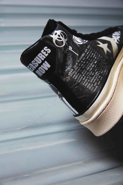 Der PLEASURES x Converse Pro Leather mit broken-in Look